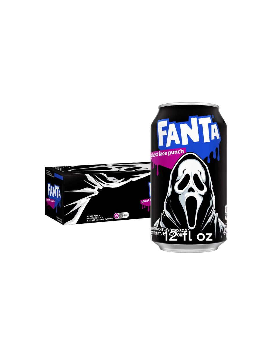 Refresco Fanta Ghost Face Punch Edición Limitada 12 pack
