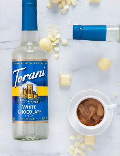 Jarabe Torani Chocolate Blanco Sin Azúcar 750 ml
