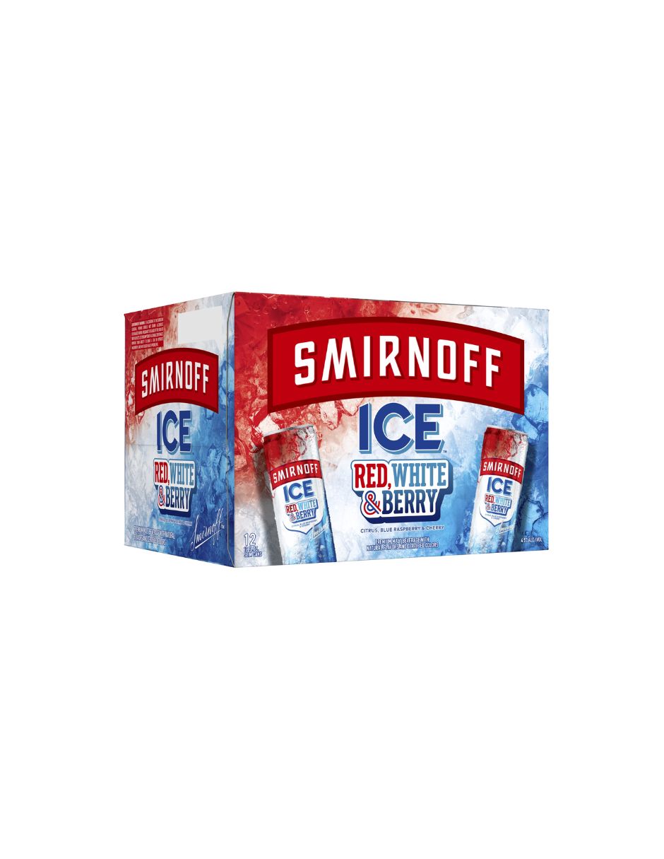 Bebida Smirnoff Ice Red White Berry 12 Latas 355 ml