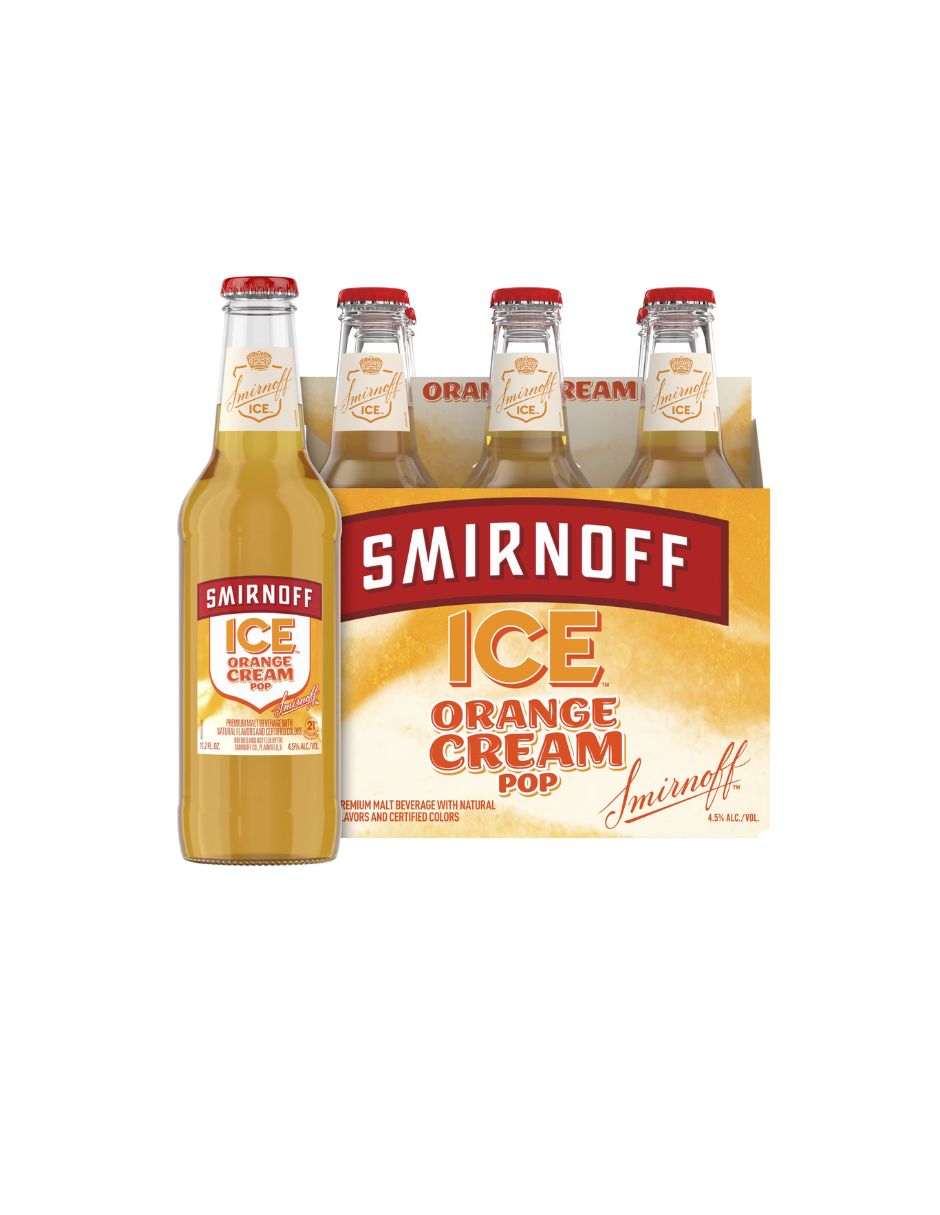 Bebida Smirnoff Ice Orange Cream Pop 6 Botellas 331 ml