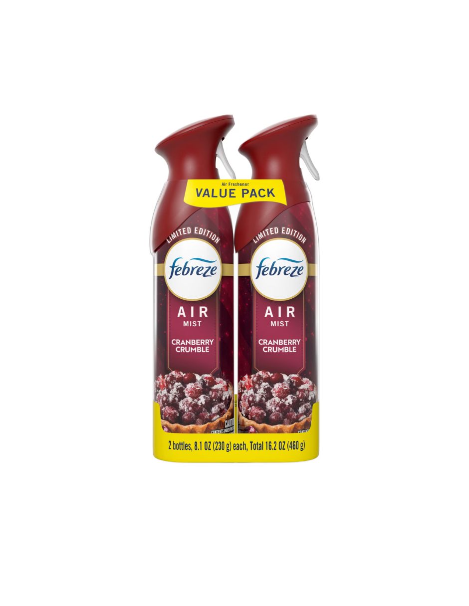 Ambientador Febreze Air Cranberry Crumble 2 Piezas 230 g
