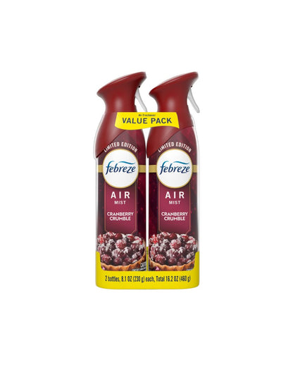 Ambientador Febreze Air Cranberry Crumble 2 Piezas 230 g