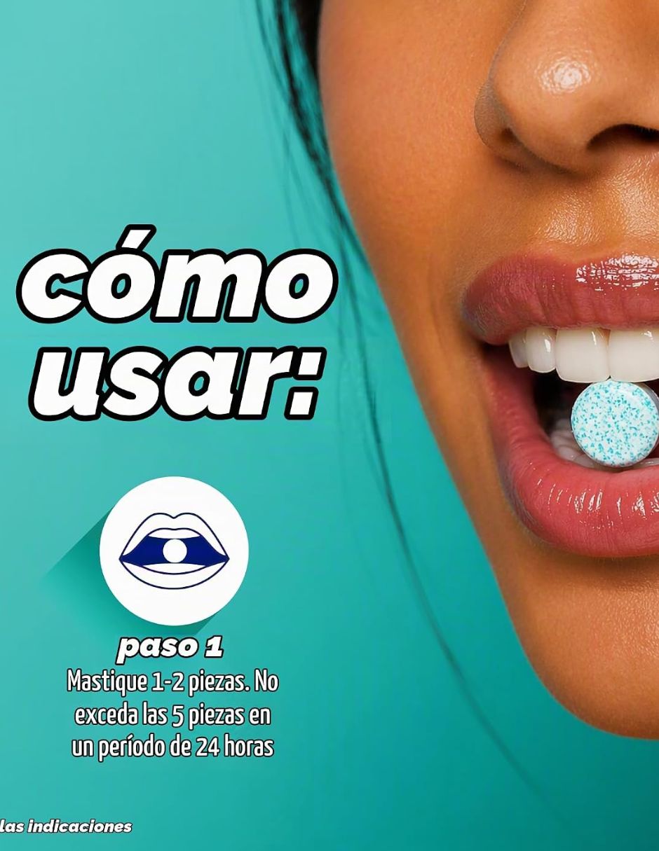 Goma Antiácida Alka-Seltzer Cool Action Menta 60 Piezas