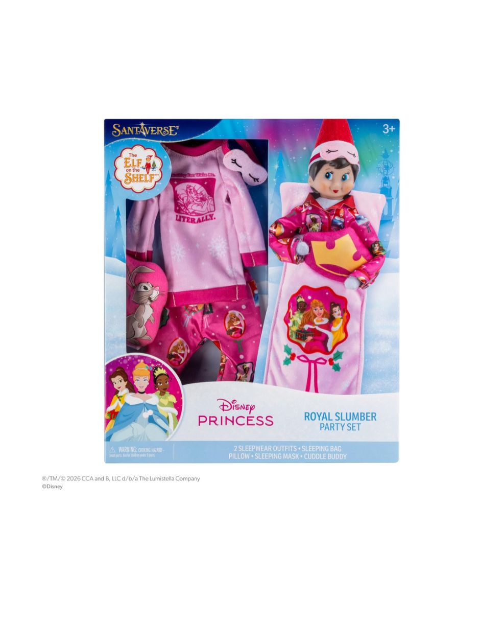 Set de Pijamada The Elf on the Shelf Disney Princess 7 Piezas