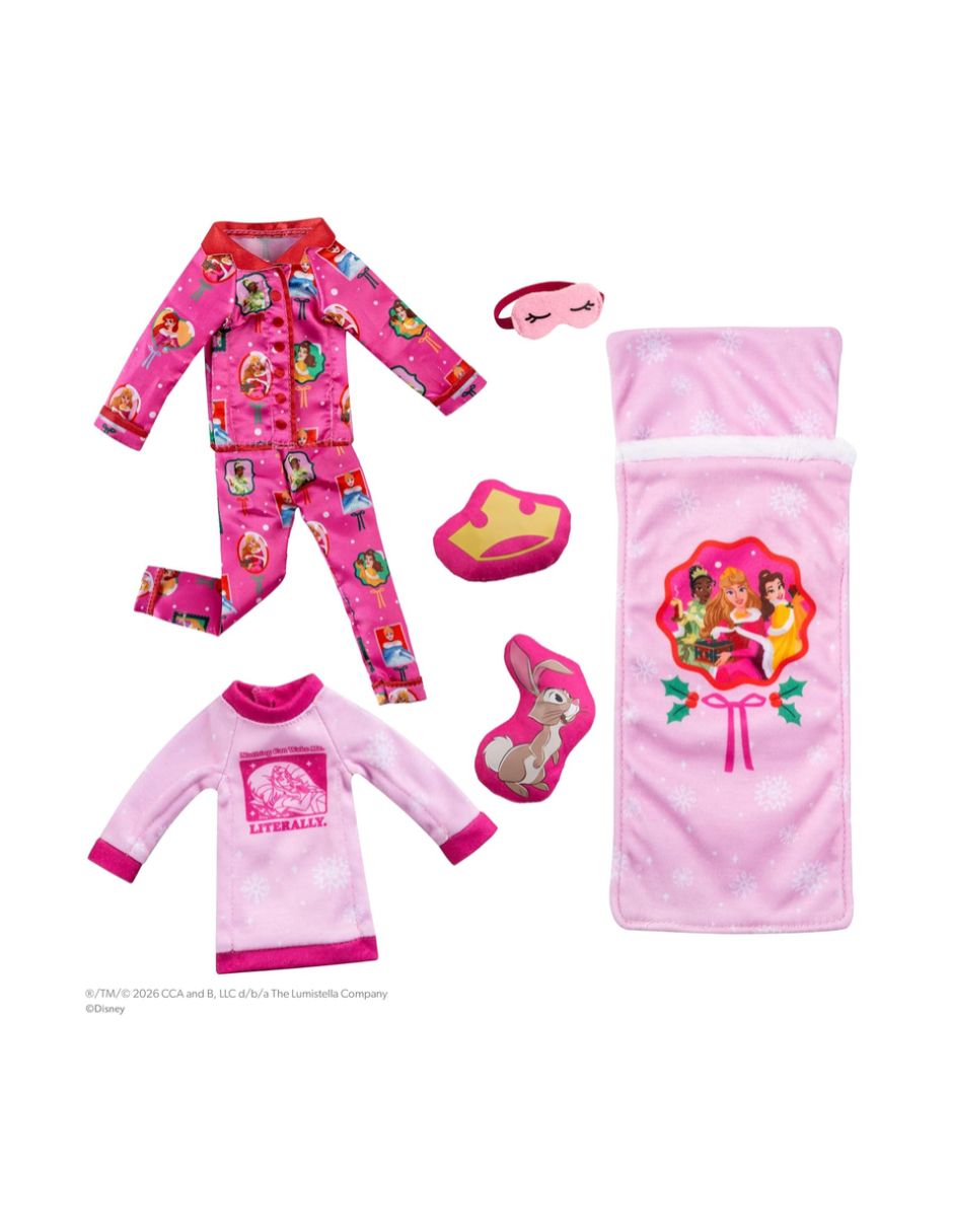 Set de Pijamada The Elf on the Shelf Disney Princess 7 Piezas