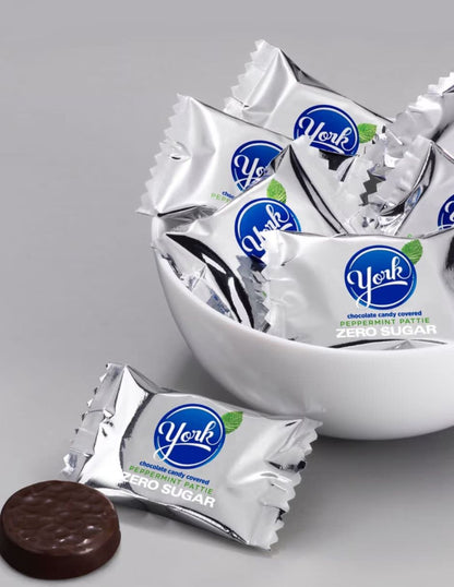 Chocolates York Zero Sugar Relleno de Menta 144 g