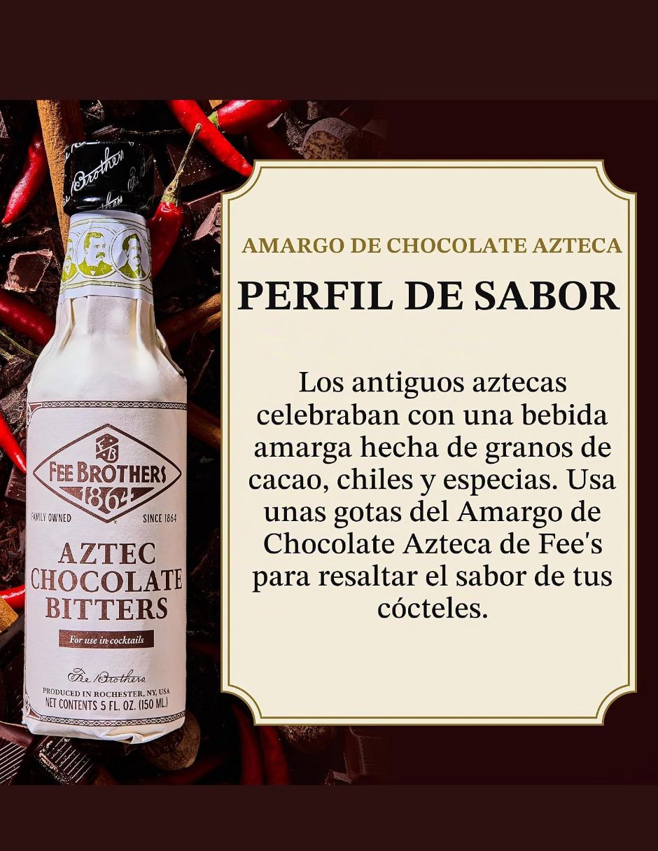 Bíter Fee Brothers Chocolate Azteca para Cócteles 150 ml