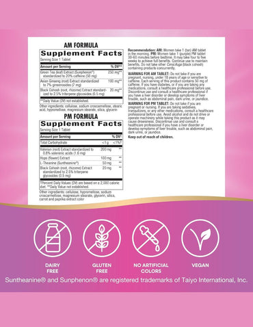 Suplemento Menopausia Nature's Way AM PM 60 Tabletas