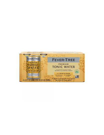 Agua Tónica Fever Tree India 8 Latas 150 ml