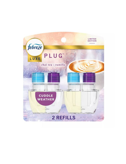 Repuestos Febreze Plug Edición Limitada Cuddle Weather 2 Pzas 52 ml