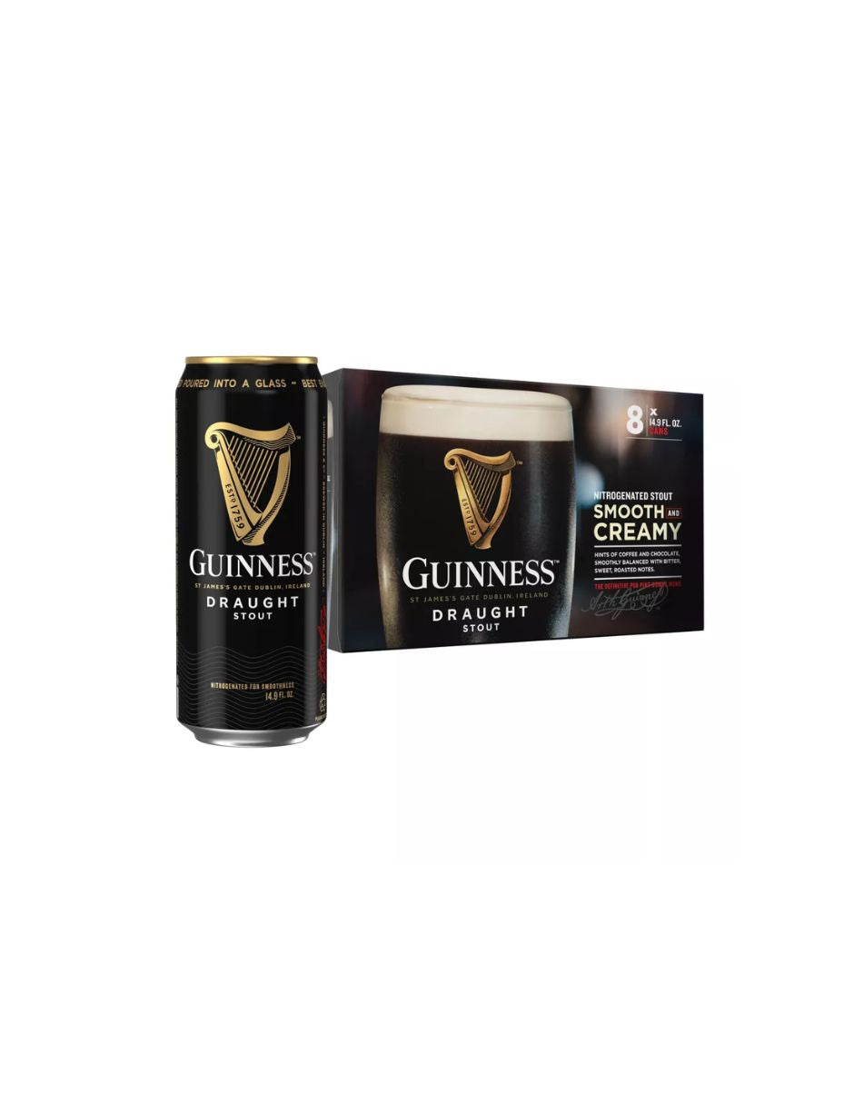 Guinness Draught Stout 8 Latas 14.9 oz