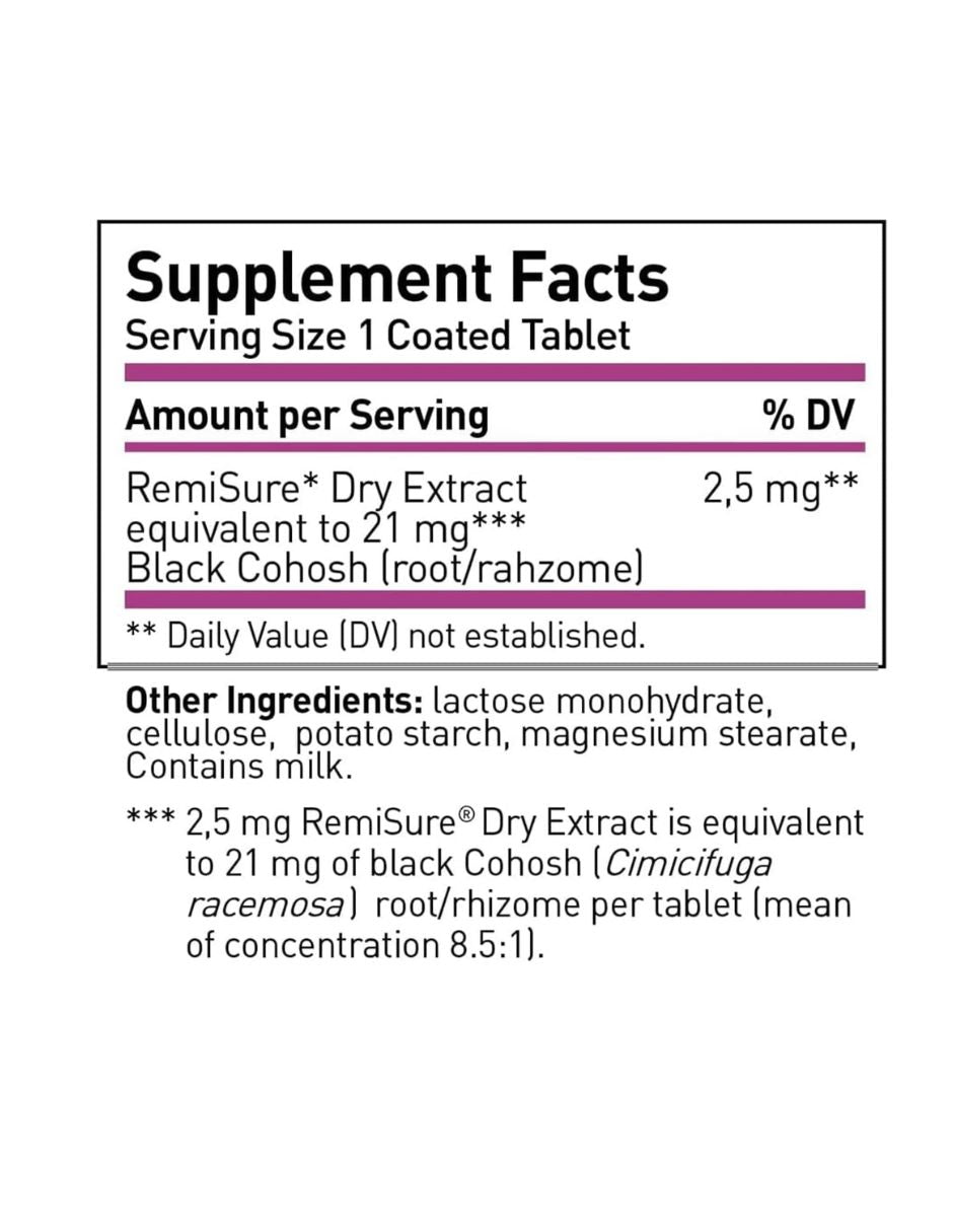 Suplemento Menopausia Remifemin Cohosh Negro 120 Tabs