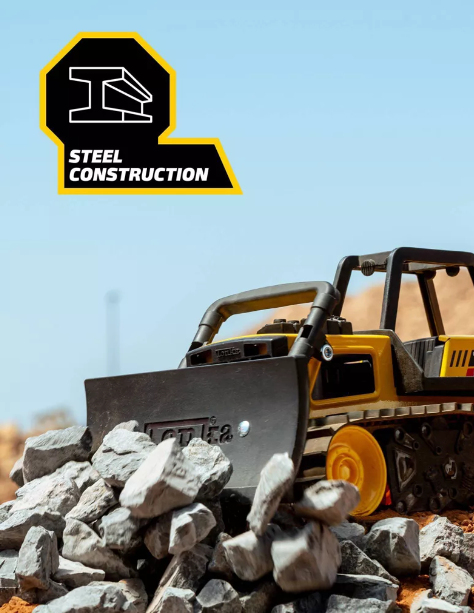 Bulldozer Tonka Steel Classics Acero con Hoja Móvil 32 cm