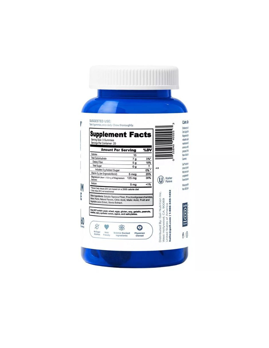 Gomitas Golí Veganas de Magnesio Sin Azúcar 60 pzas