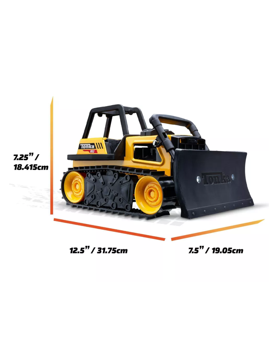 Bulldozer Tonka Steel Classics Acero con Hoja Móvil 32 cm
