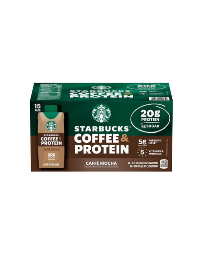 Bebida de Café Starbucks Mocha Proteína 15 pack 325 ml