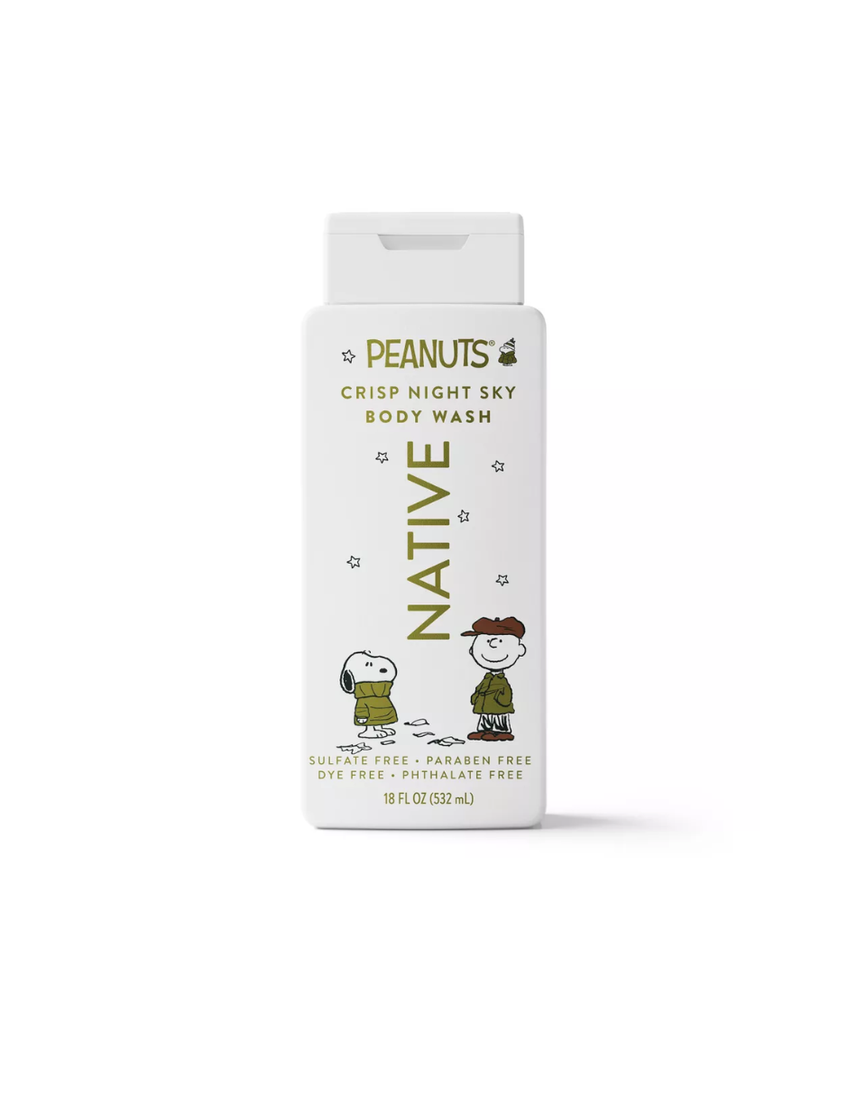 Gel de Baño Native x Peanuts Edición Limitada Crisp Night Sky 532 ml