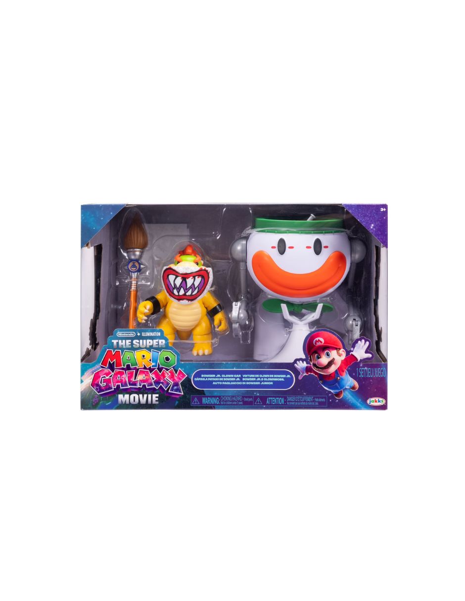 Figura Bowser Jr 12.7 cm con Coche y Accesorios