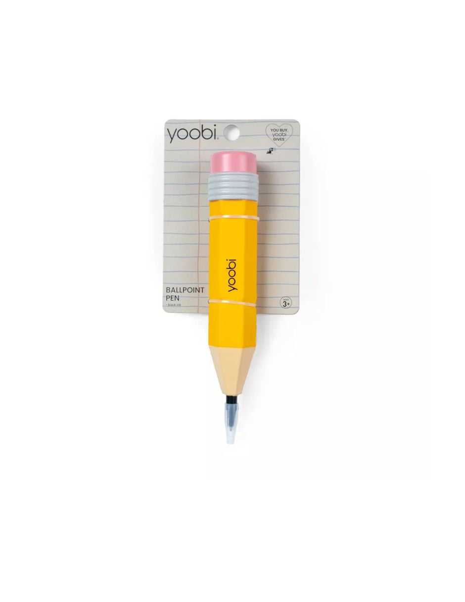 Bolígrafo Squishy Yoobi Amarillo Tinta Negra 1.0 mm