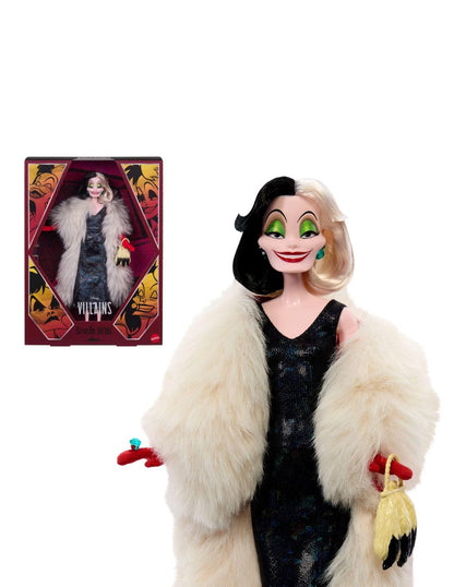 Muñeca Cruella Disney Coleccionable con Bolsa