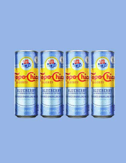 Agua Mineral Topo Chico Arándano 8 Latas 355 ml
