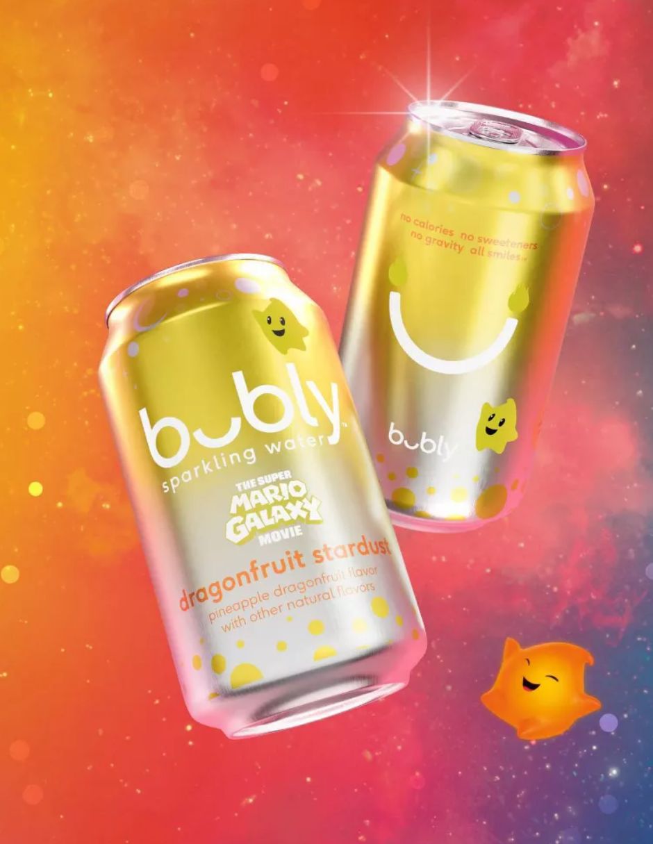 Agua Mineral Bubly Dragon Fruit 8 Latas de 355 ml