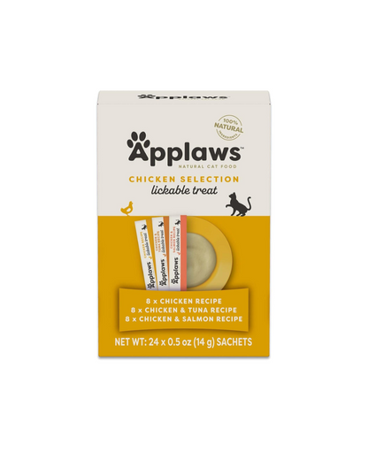 Premios para Gatos Applaws Puré Variado 24 Sobres 14 g