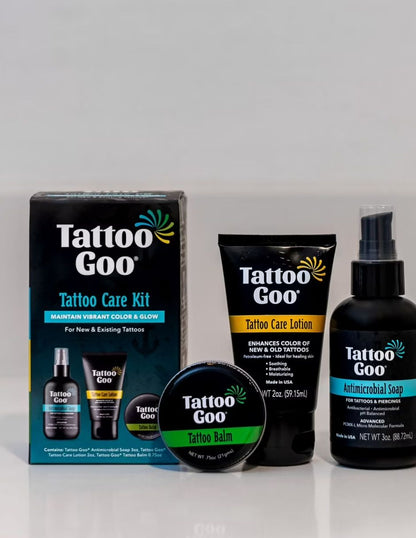 Kit Cuidado Tatuajes Tattoo Goo Jabón Bálsamo Loción