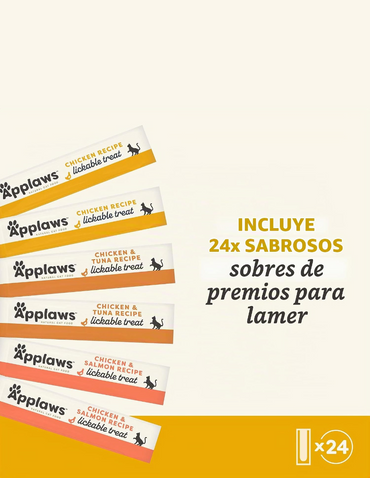 Premios para Gatos Applaws Puré Variado 24 Sobres 14 g