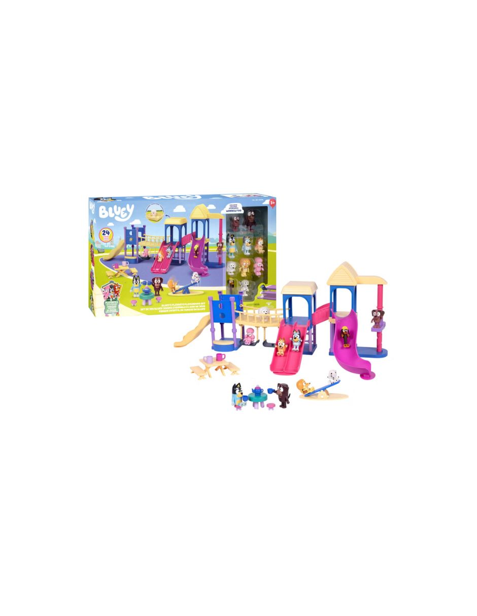 Set de Juego Bluey Parque de Diversiones 24 Piezas
