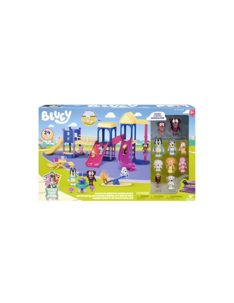 Set de Juego Bluey Parque de Diversiones 24 Piezas