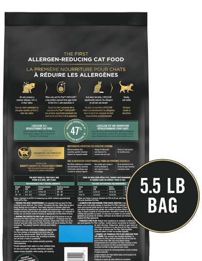 Alimento Purina Pro Plan LiveClear reductor de alérgenos Pavo y Avena 2.49 kg