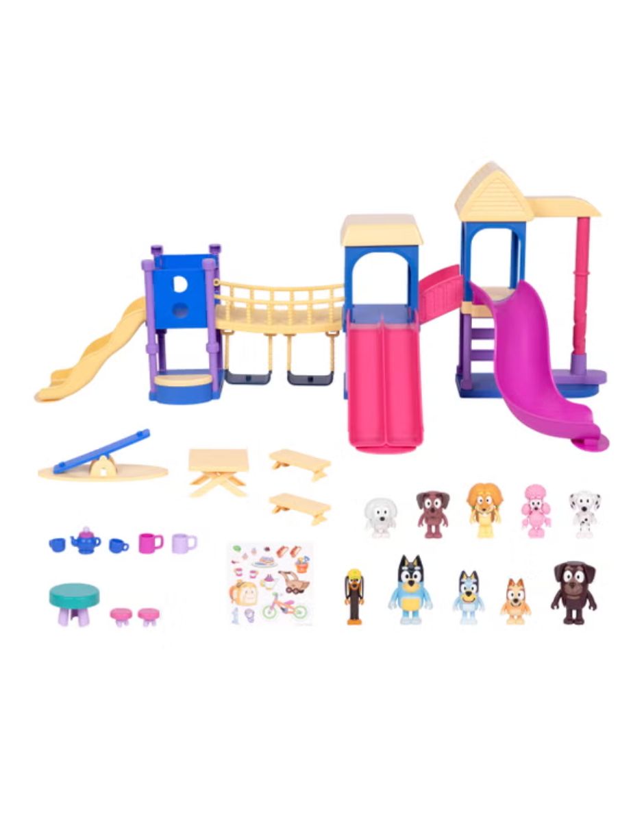 Set de Juego Bluey Parque de Diversiones 24 Piezas