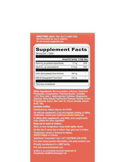 Suplemento Centrum Mente Clara y Calma 30 Tabletas