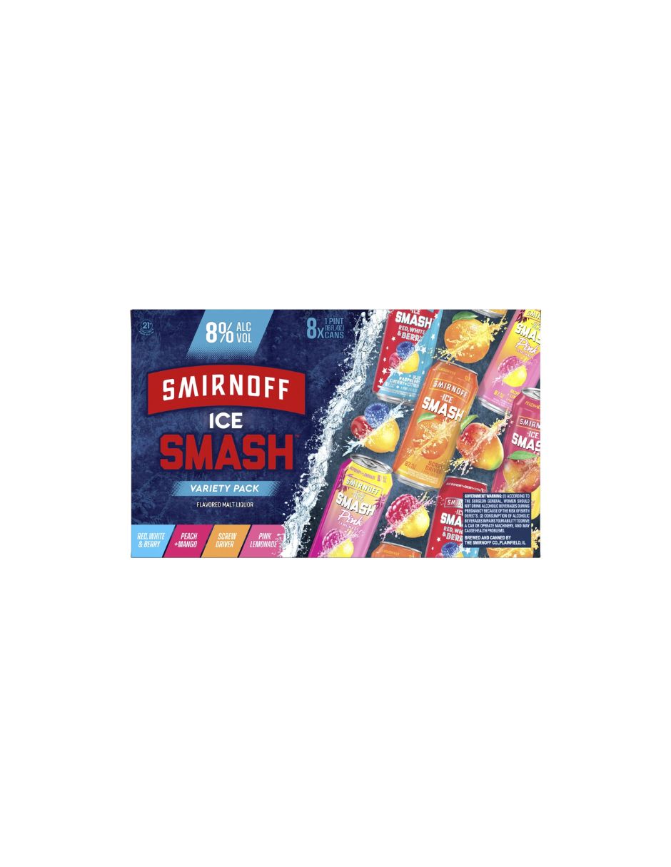 Smirnoff Ice Smash 8 Latas 473 ml 8 %