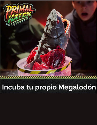 Juguete Tiburón Primal Hatch Megalodon Interactivo 40 cm
