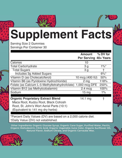Gomitas Menopausia MaryRuth Orgánicas 60 Piezas