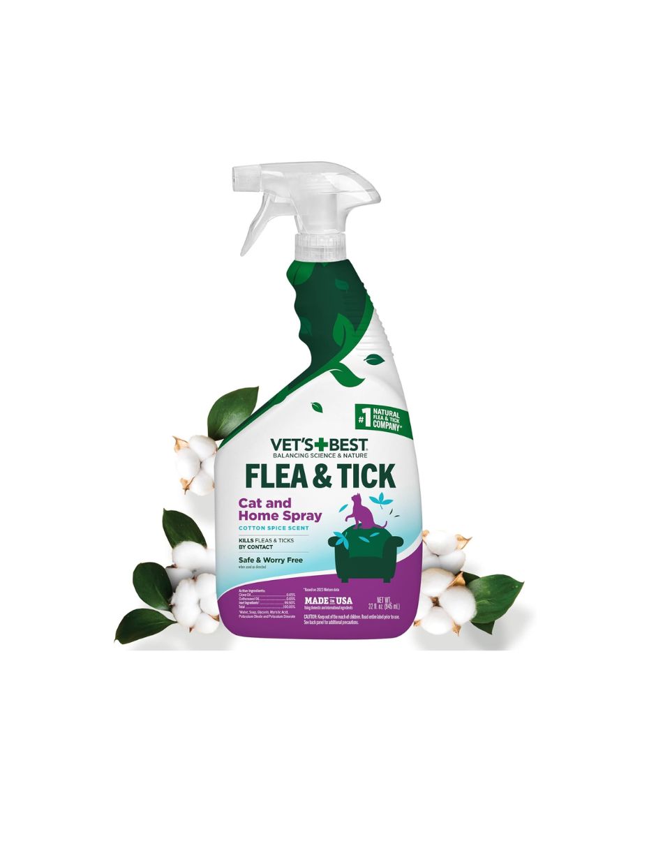 Spray para Hogar Vet’s Best Pulgas y Garrapatas para Gatos 945ml