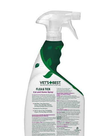 Spray para Hogar Vet’s Best Pulgas y Garrapatas para Gatos 945ml