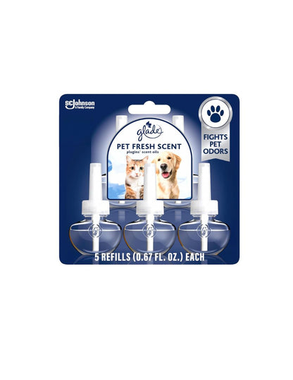 Repuestos Glade PlugIns Eliminador de Olores de Mascotas 5 Pack