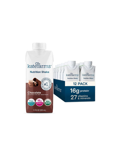 Batido nutricional orgánico completo a base de plantas Kate Farms 12 pack (variedad)