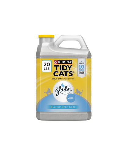 Purina Tidy Cats arena para gatos con desodorizante Glade Clear Springs 9kg