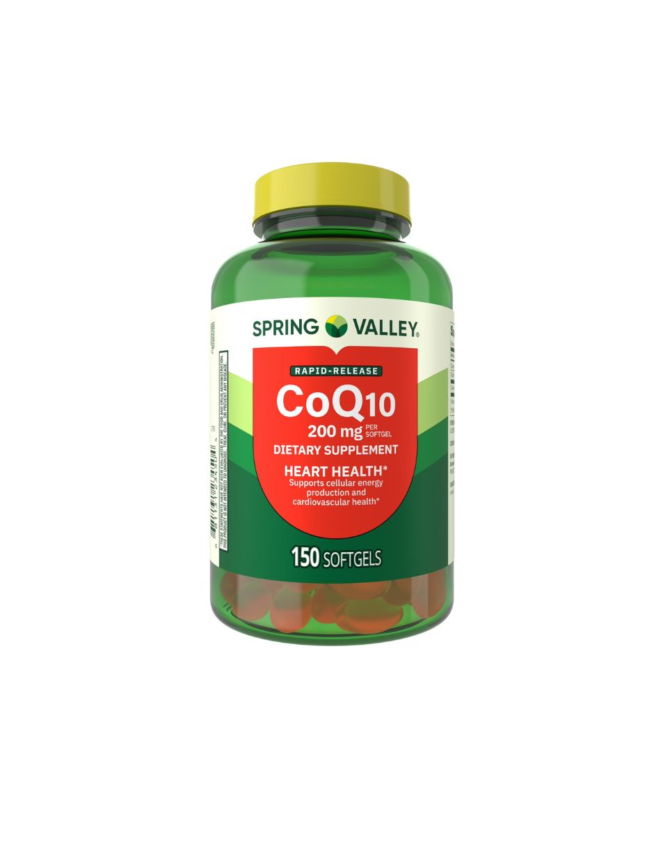 Spring Valley cápsulas CoQ10 blandas, 200 mg, 150 unidades