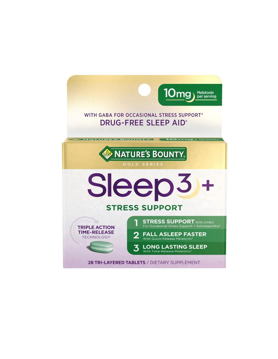 Nature's Bounty Sleep3 Melatonina 10mg, 30 unidades