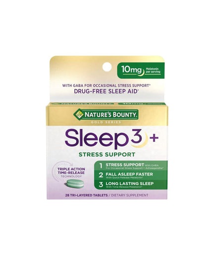Nature's Bounty Sleep3 Melatonina 10mg, 30 unidades