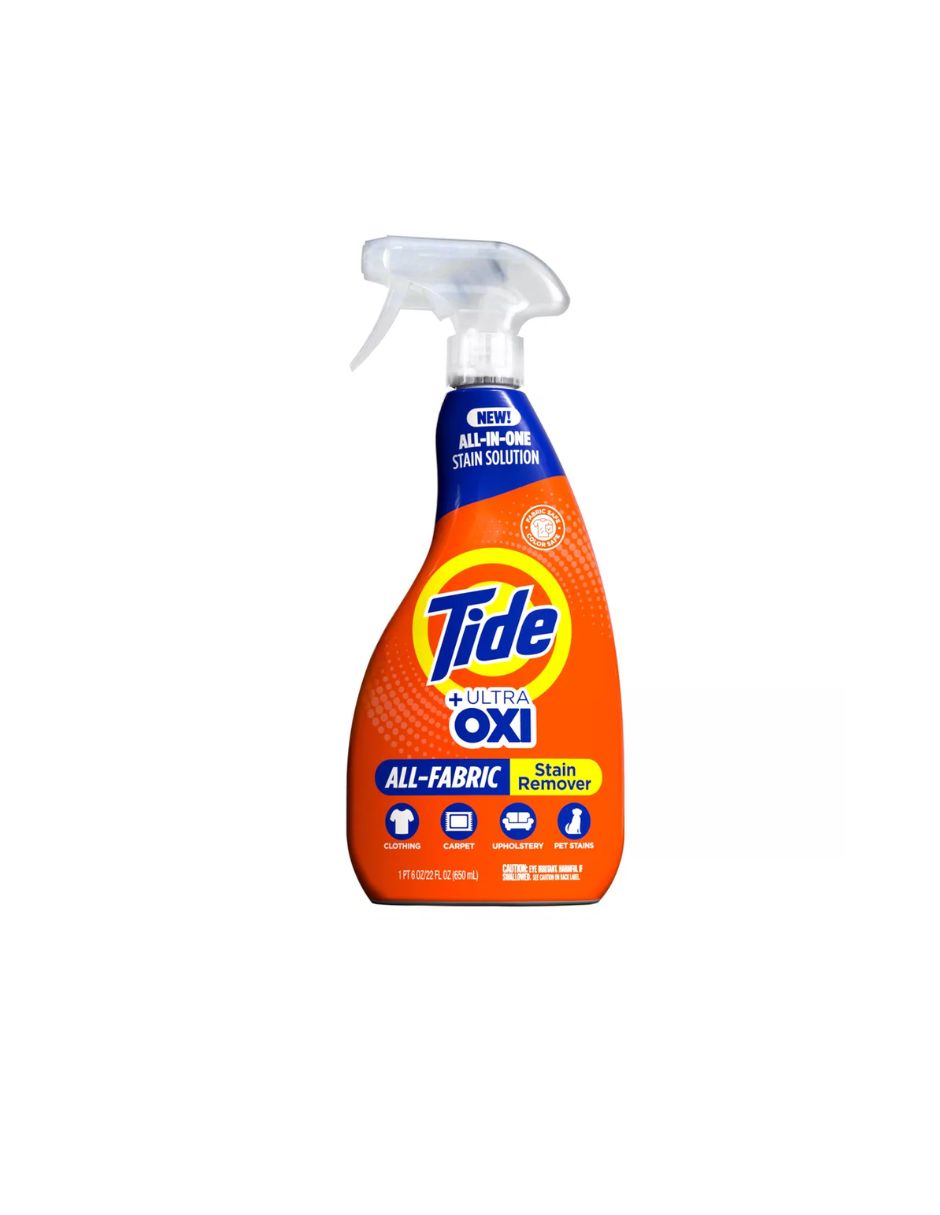 Tide Rescue + Oxi Spray and Wash Quitamanchas para limpieza de ropa y alfombras 650ml