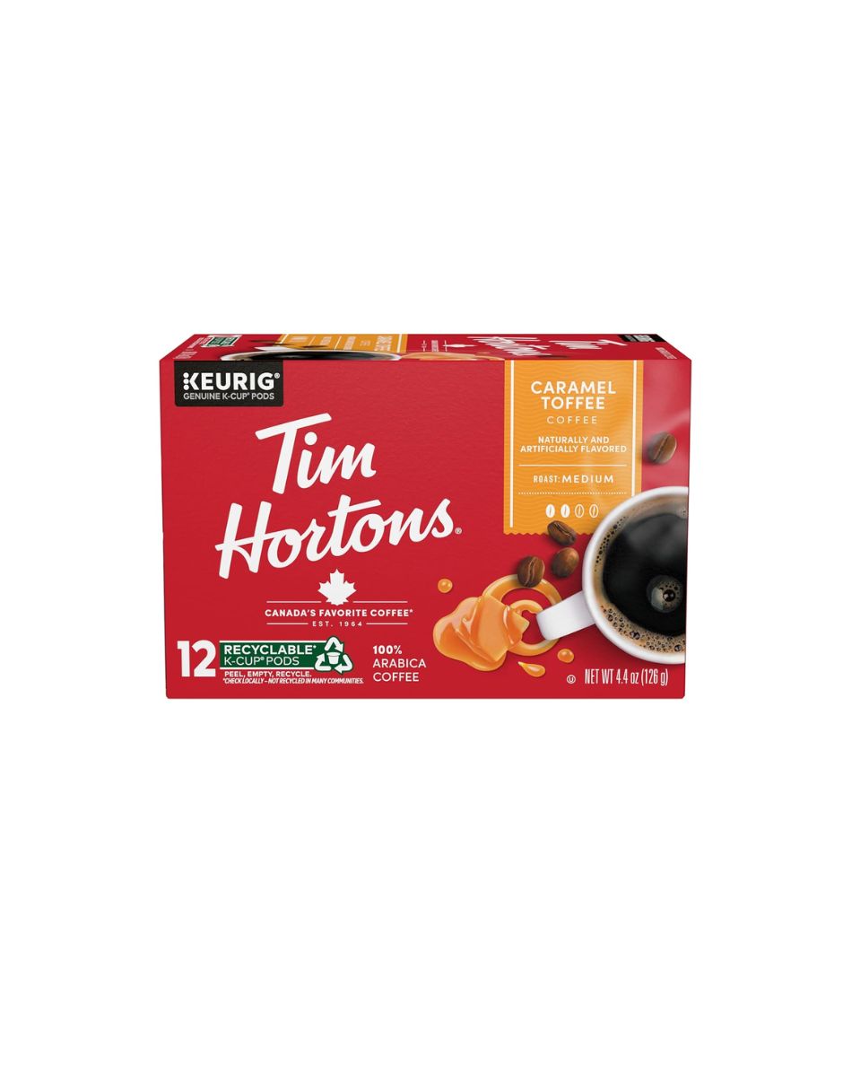 Tim Horton mezcla de caramelo y toffee Keurig K-Cup, 12 unidades
