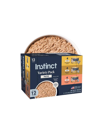 Alimento húmedo para gatos Instinct para todas las etapas de la vida, sin cereales, variedad de unidades, 12 unidades, 1.3 Kg