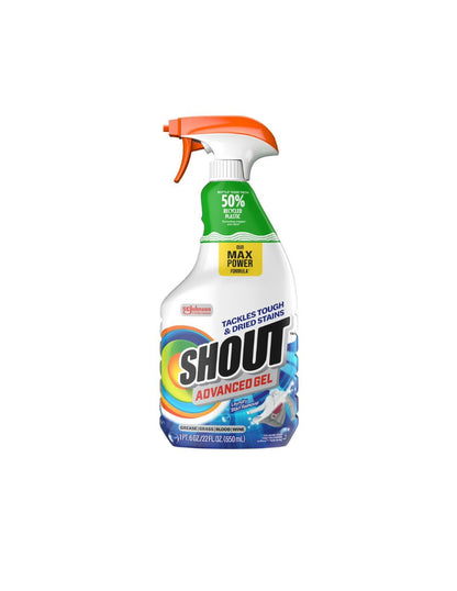 Shout Gel de acción avanzada, quitamanchas para ropa 650 ml