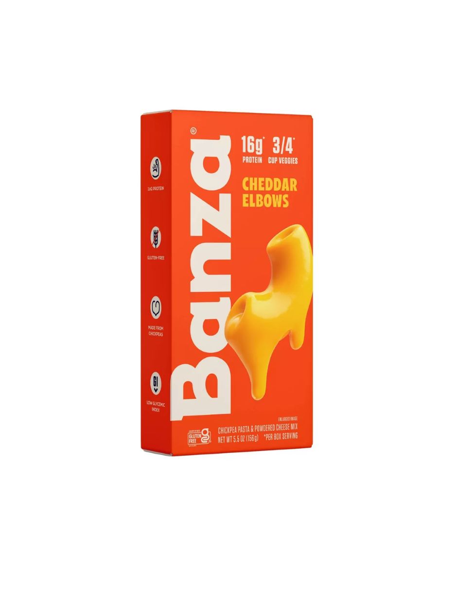 Banza Codos de garbanzo y macarrones con queso cheddar clásicos 156gr
